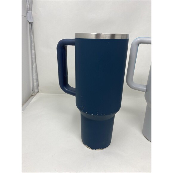 Stanley 40 Oz Tumbler Lot- 3 Tumblers - Blue / Black Gray - Picture 6 of 9